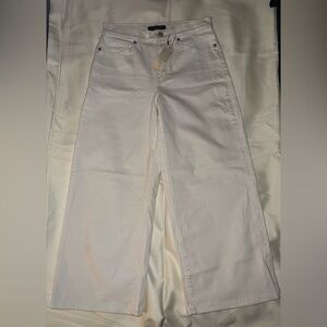 Nwt Banana Republic White Wide Leg Jean Size 27/4 Petite